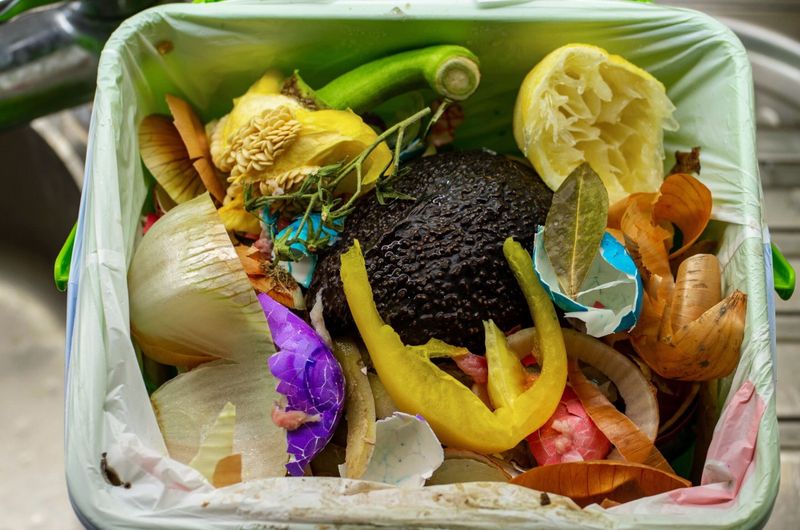 Kitchen pail with approved scraps
